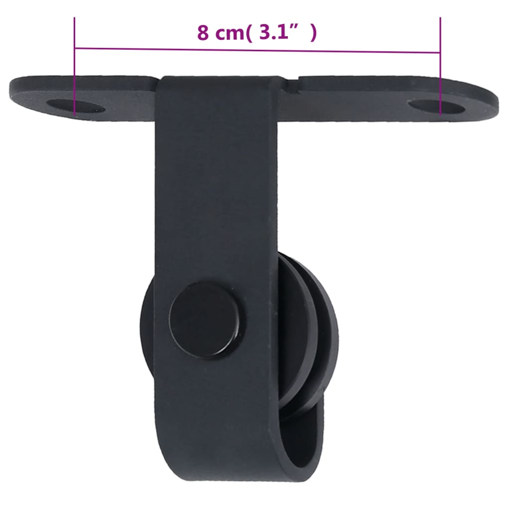 Mini pribor za klizna vrata ormarića od ugljičnog čelika 122 cm