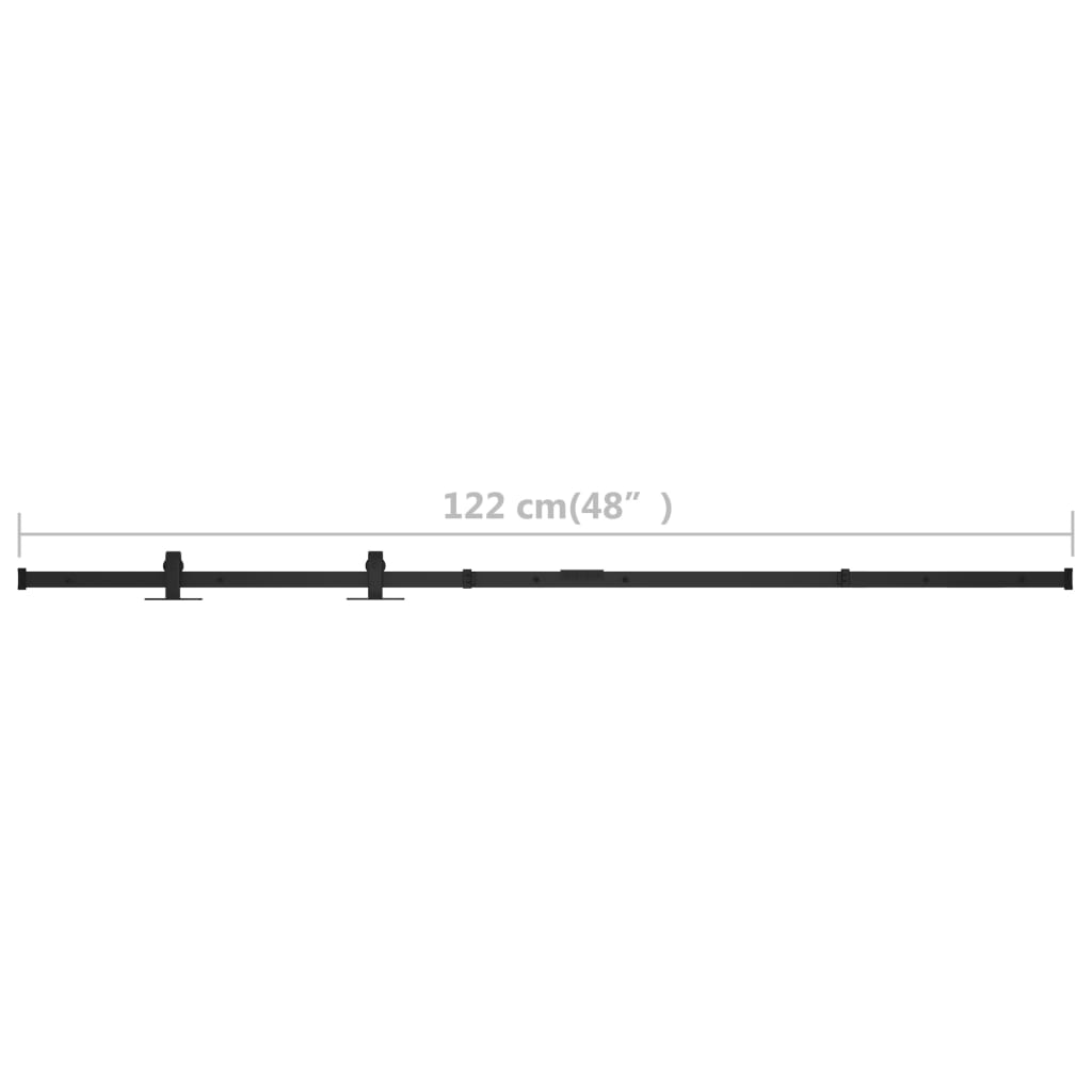 Mini pribor za klizna vrata ormarića od ugljičnog čelika 122 cm
