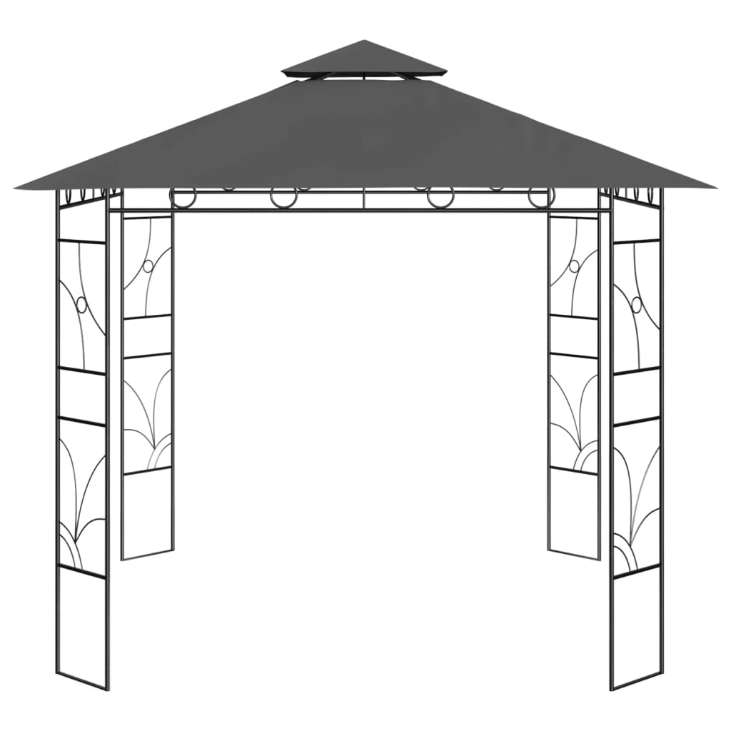 Sjenica 3 x 3 x 2,7 m antracit 160 g/m²