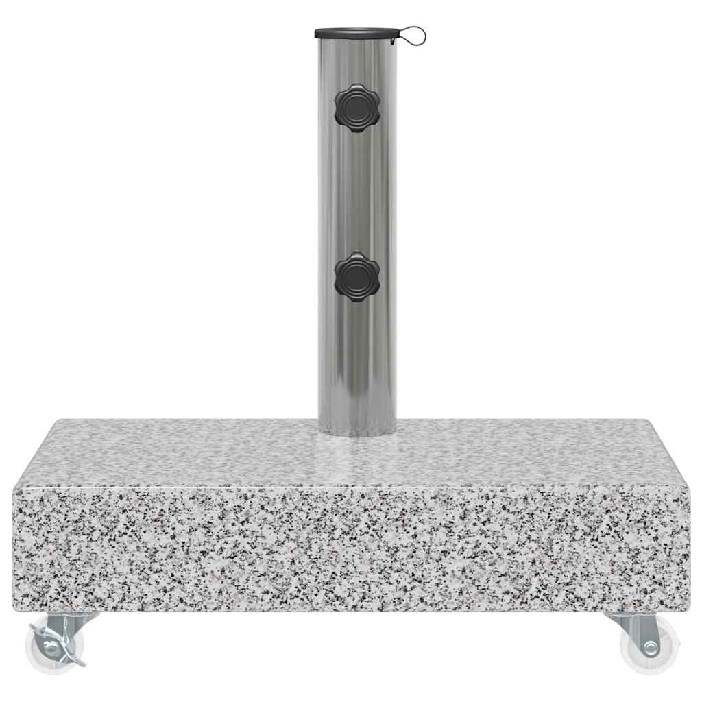 Postolje za suncobran svjetlosivo 45 x 25 x 8,3 cm granitno