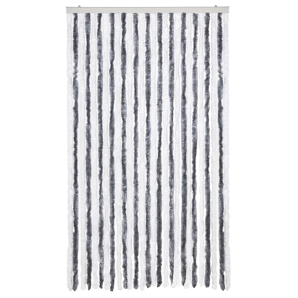 Zastor protiv insekata sivo-bijeli 118 x 220 cm šenil