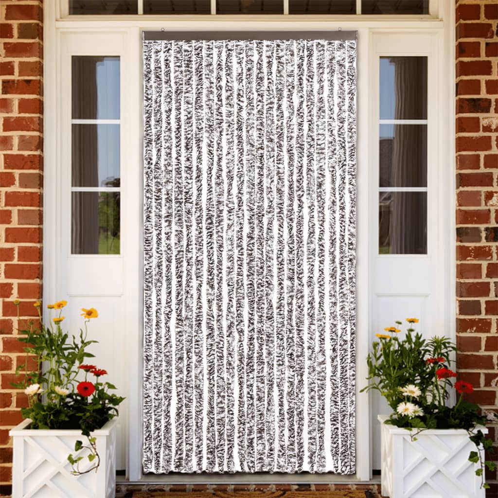 Zastor protiv insekata smeđi-bež 90 x 200 cm šenil