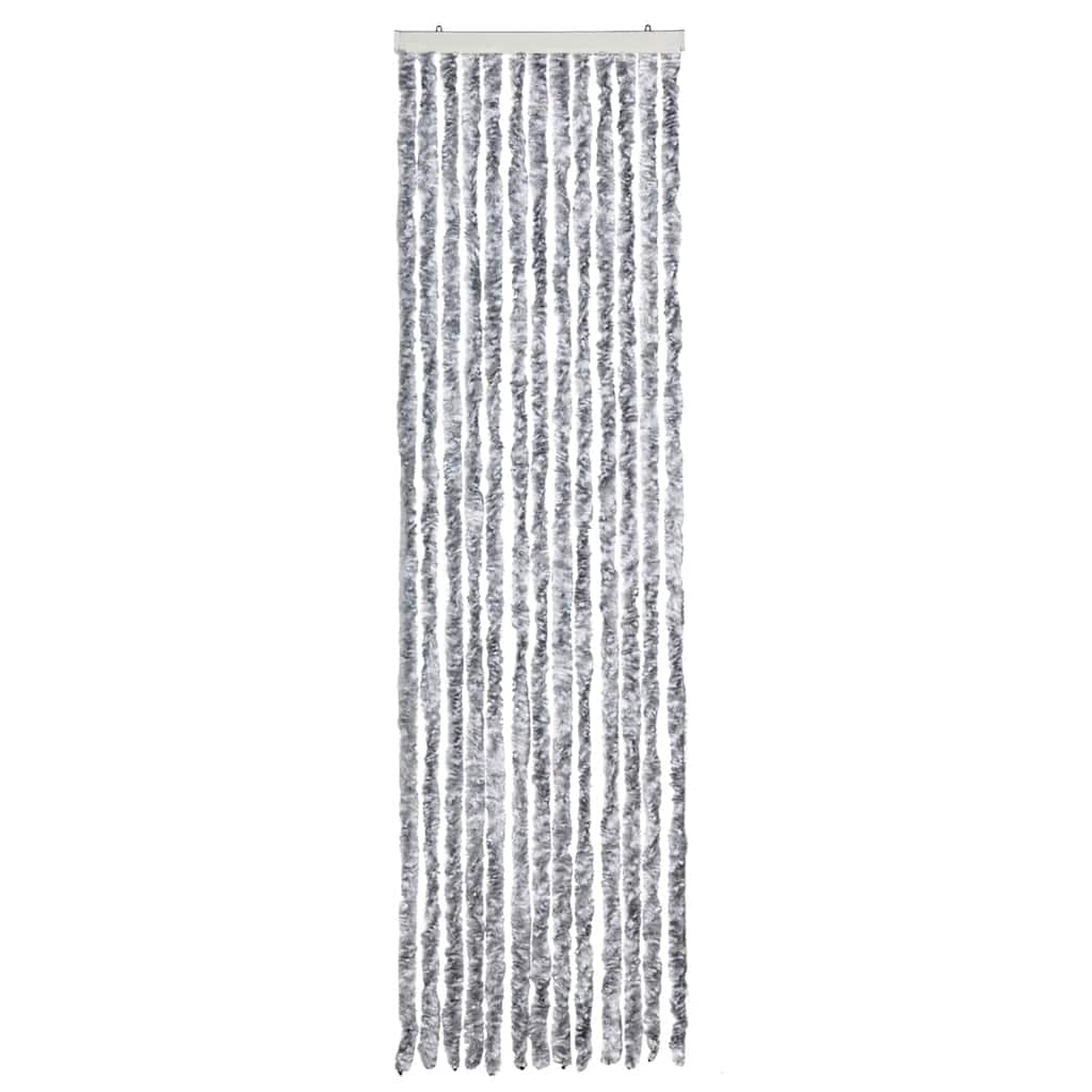 Zastor protiv insekata bijelo-sivi 56 x 200 cm šenil