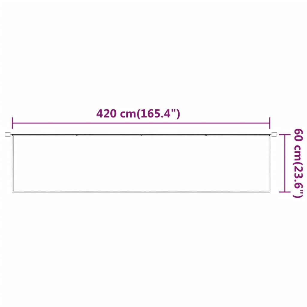 Okomita tenda svjetlozelena 60 x 420 cm od tkanine Oxford