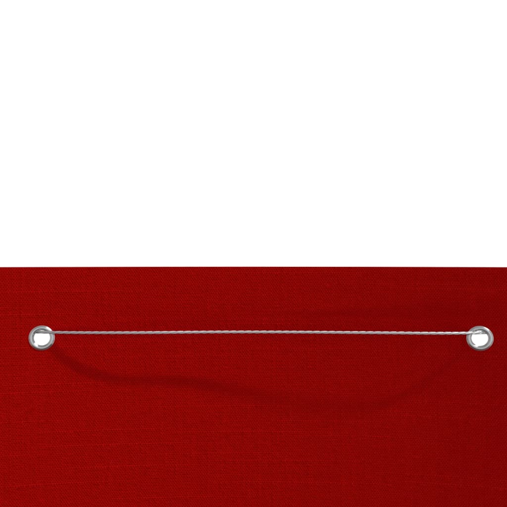 Balkonski zastor crveni 120 x 240 cm od tkanine Oxford