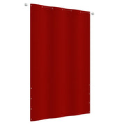Balkonski zastor crveni 140 x 240 cm od tkanine Oxford