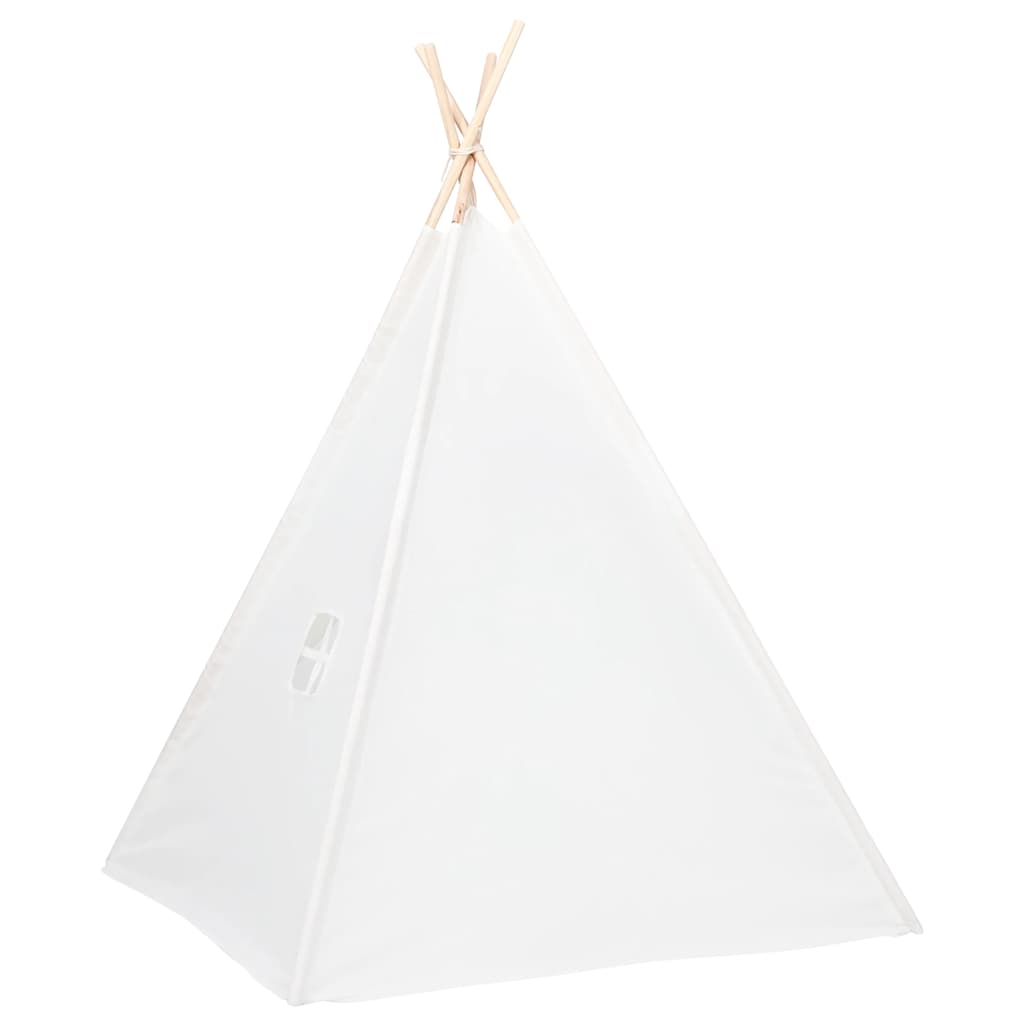 Dječji šator tipi od breskvine kore bijeli 120 x 120 x 150 cm