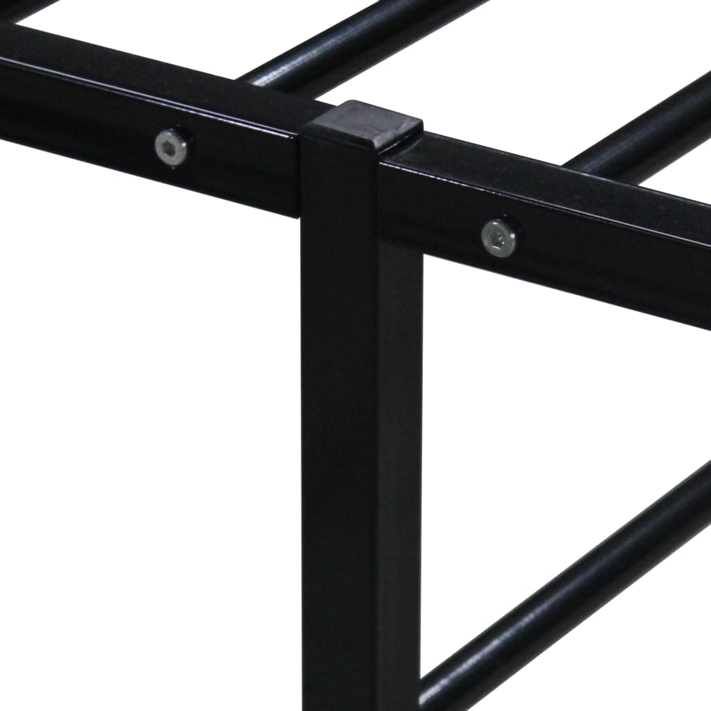 Okvir za krevet crni metalni 90 x 200 cm