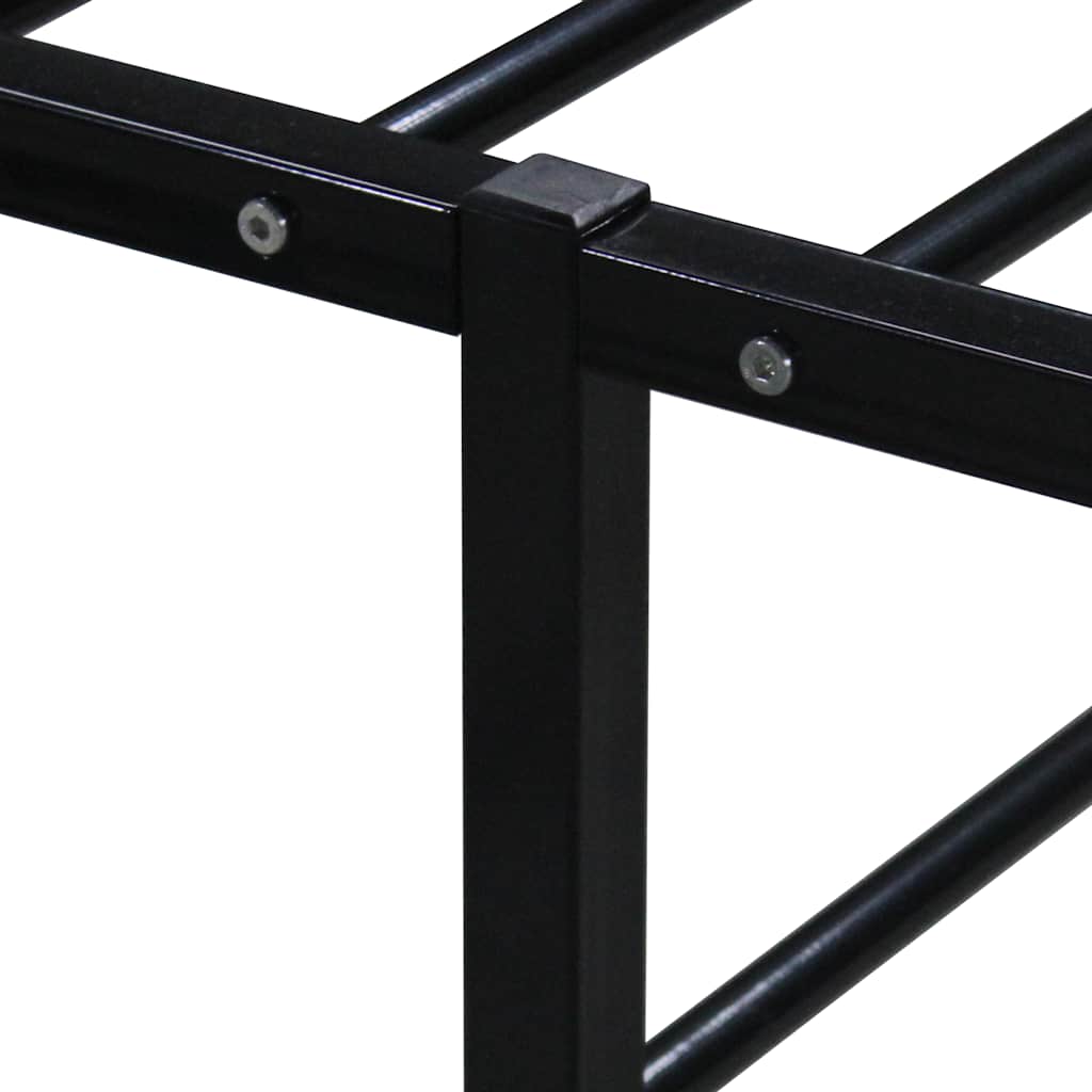 Okvir za krevet crni metalni 90 x 200 cm