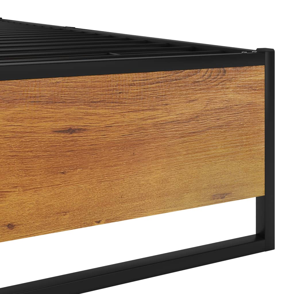 Okvir za krevet crni metalni 120 x 200 cm