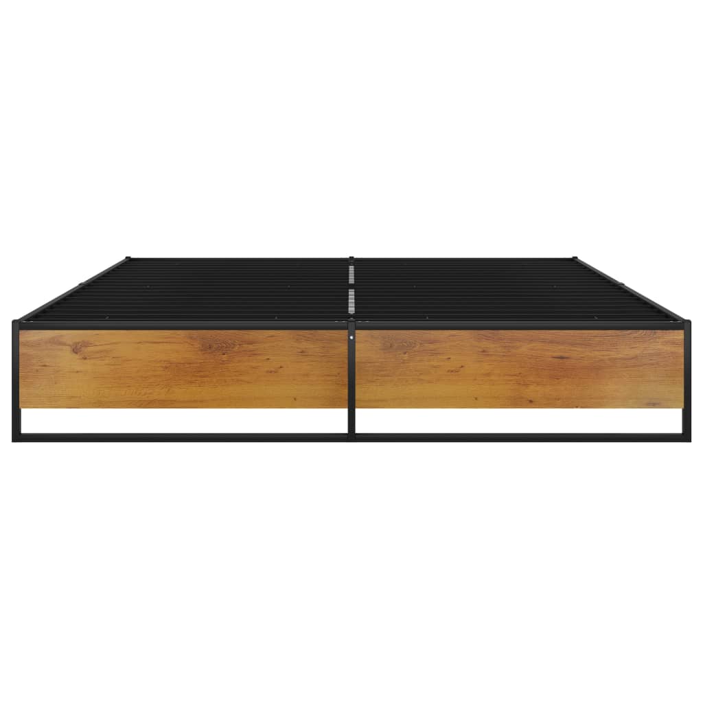 Okvir za krevet crni metalni 140 x 200 cm