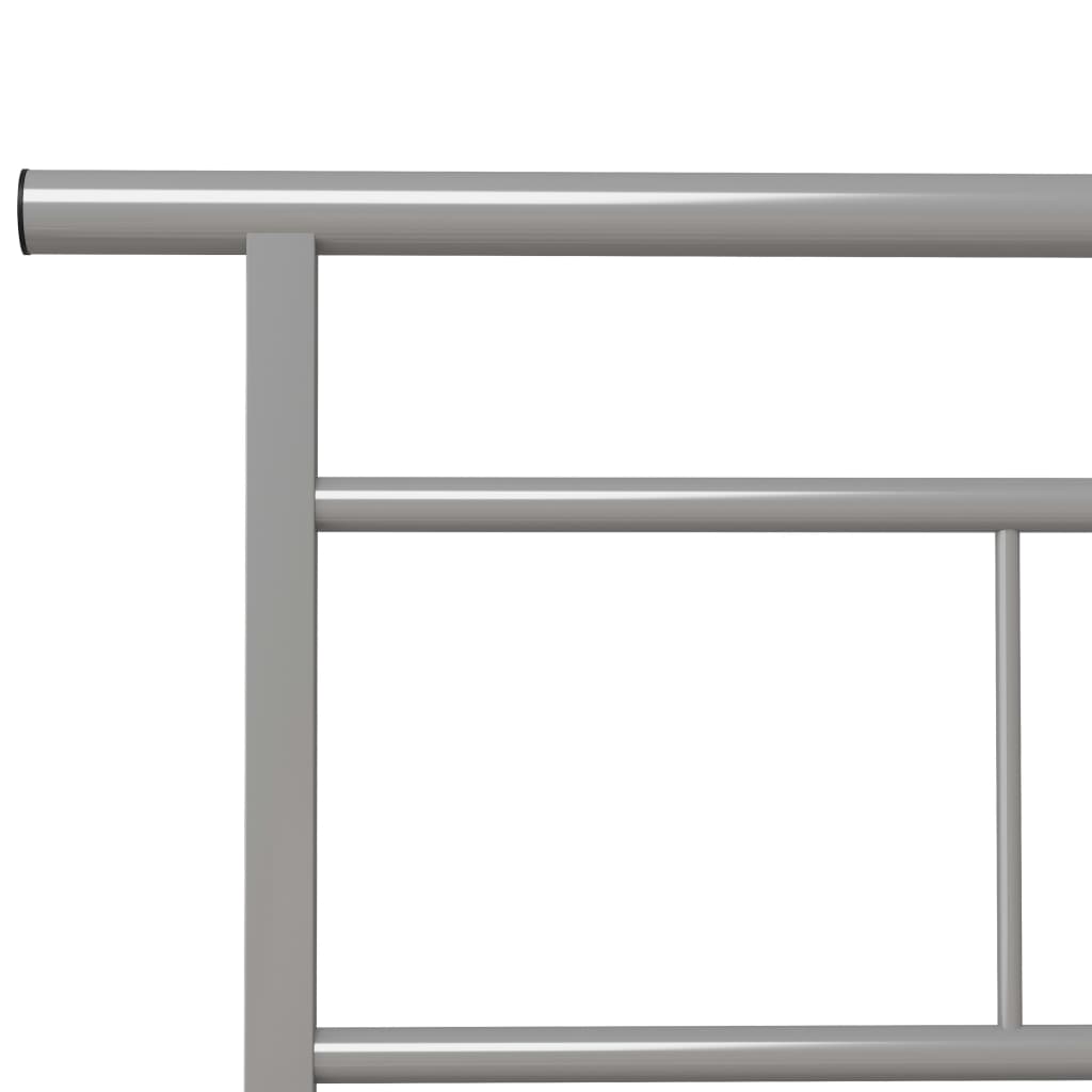 Okvir za krevet sivi metalni 90 x 200 cm