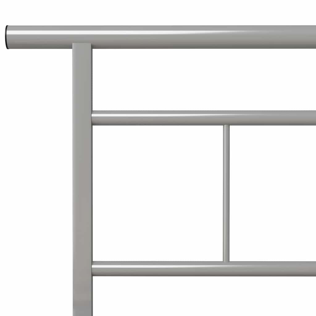 Okvir za krevet sivi metalni 100 x 200 cm