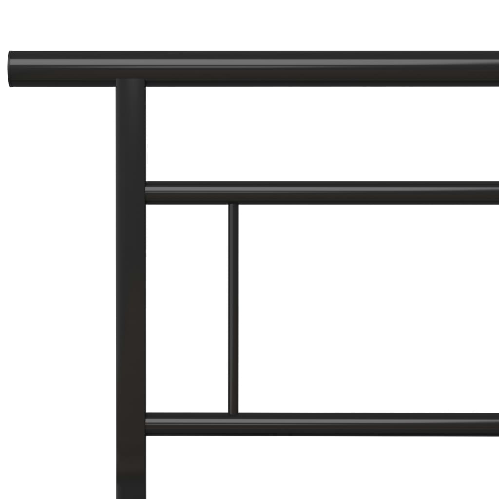 Okvir za krevet crni metalni 140 x 200 cm