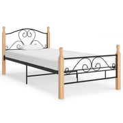 Okvir kreveta crni metalni 90 x 200 cm