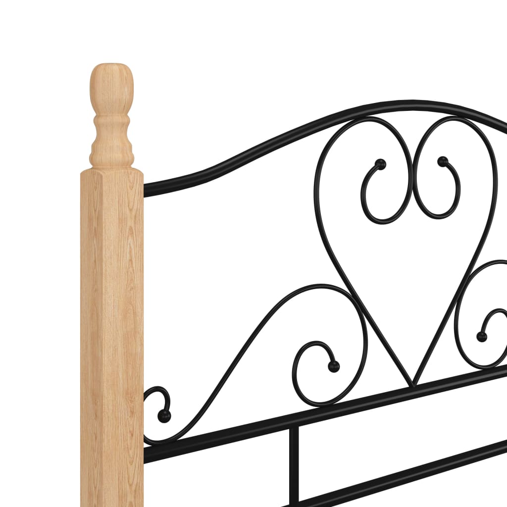 Okvir kreveta crni metalni 90 x 200 cm
