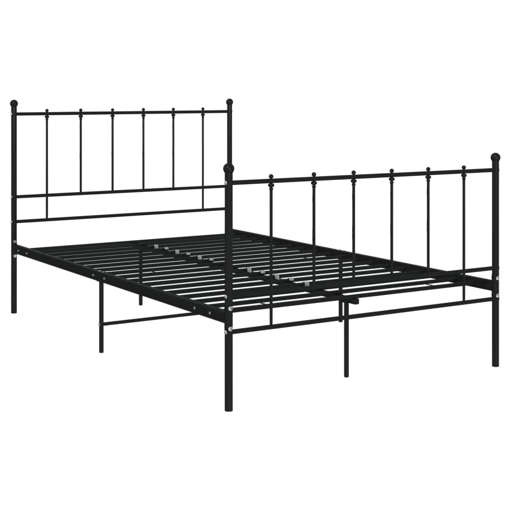 Okvir za krevet crni metalni 120 x 200 cm