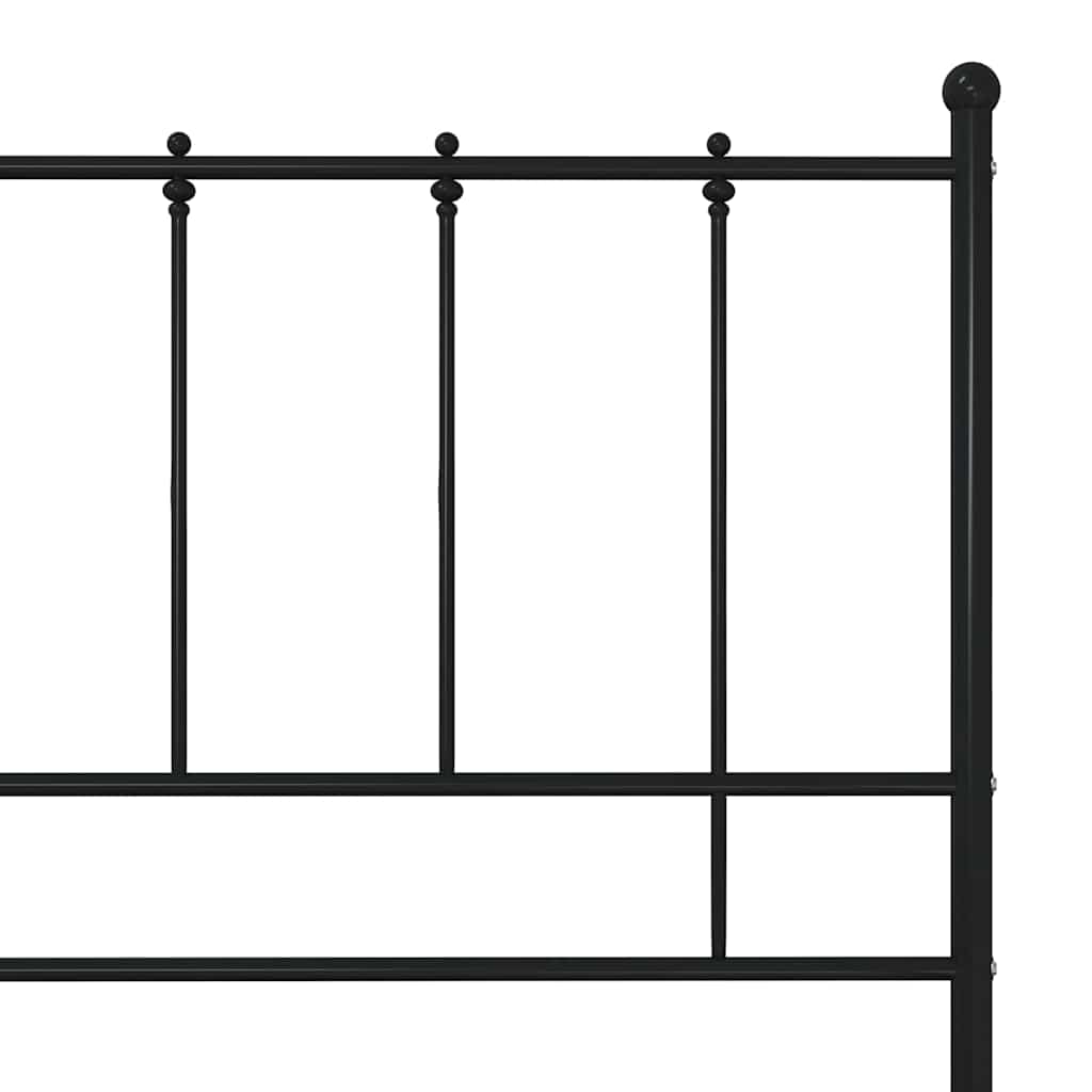 Okvir za krevet crni metalni 120 x 200 cm
