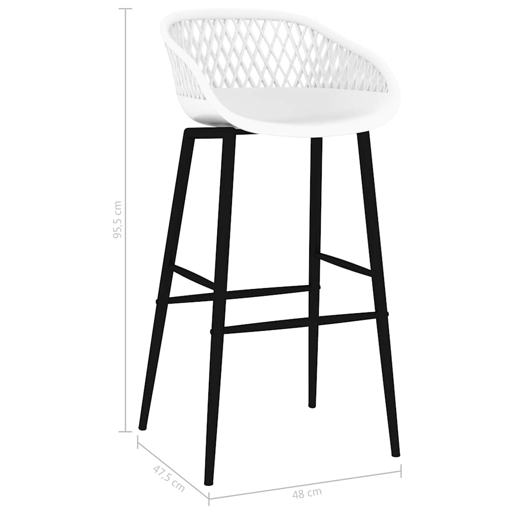 7-dijelni barski set crno-bijeli
