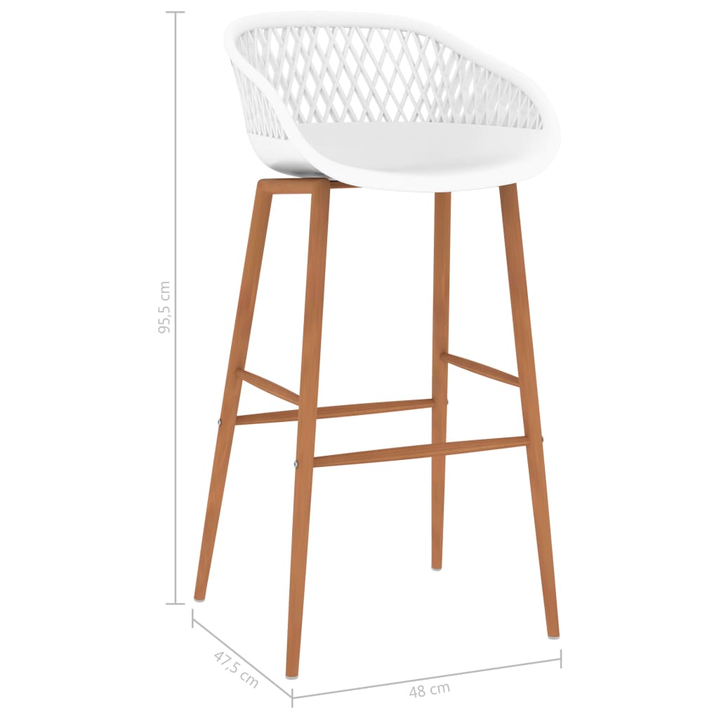5-dijelni barski set crno-bijeli
