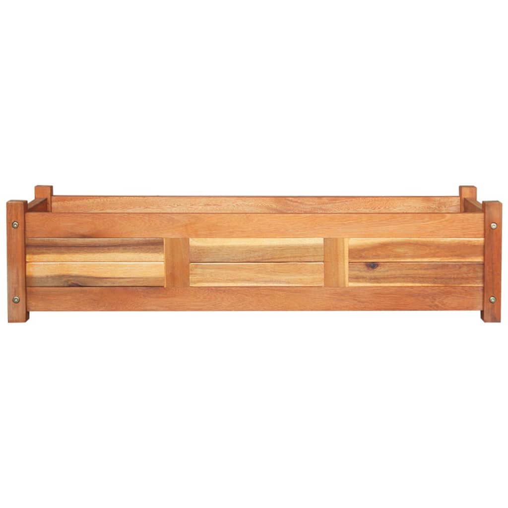 Povišene vrtne gredice 2 kom od drva bagrema 100 x 30 x 25 cm
