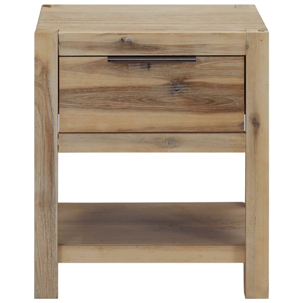 Noćni ormarići s ladicama 2 kom 40x30x48cm masivno drvo bagrema