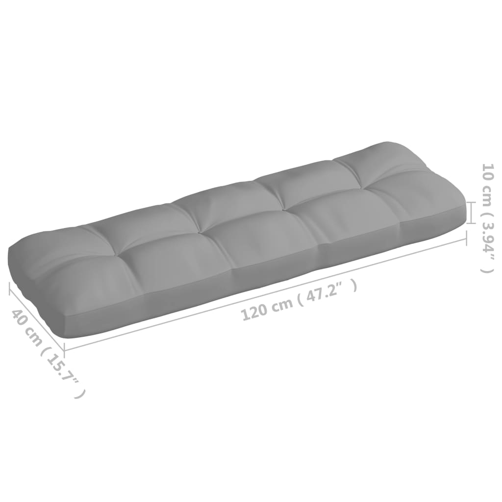 Jastuci za sofu od paleta 7 kom sivi