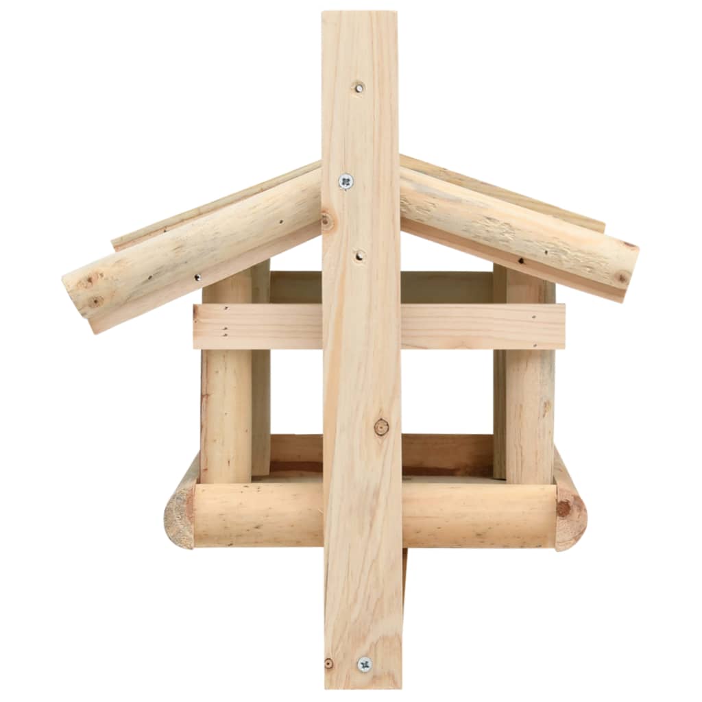 Hranilica za ptice od masivnog drva 35 x 29,5 x 21 cm