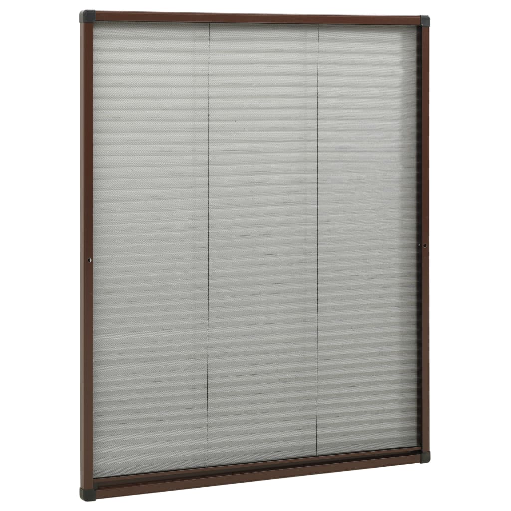 Zaslon protiv insekata za prozore aluminijski smeđi 60 x 80 cm