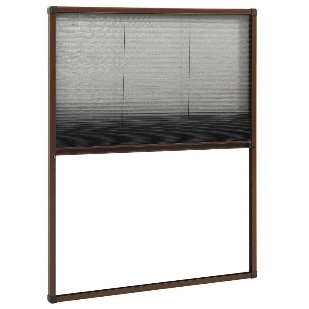 Zaslon protiv insekata za prozore aluminijski smeđi 60 x 80 cm