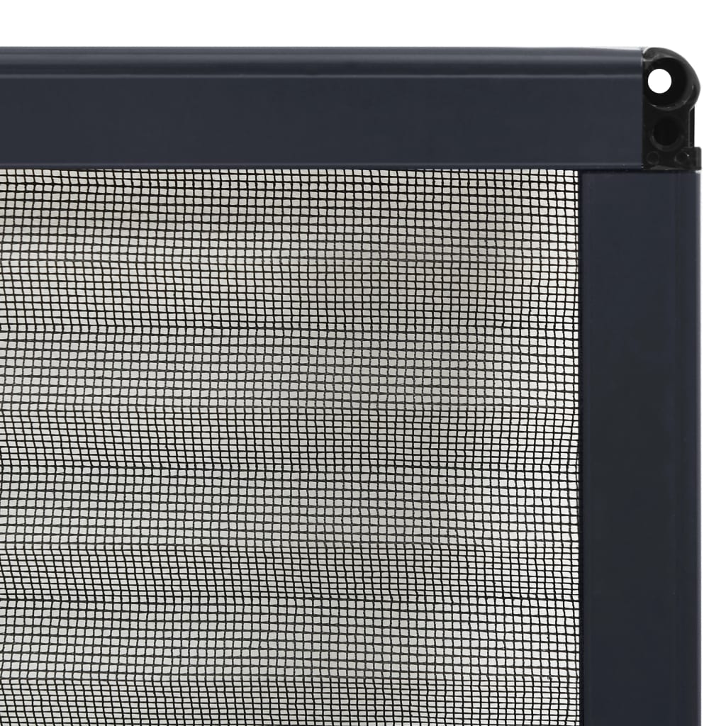 Zaslon protiv insekata za prozore antracit 80 x 120 cm aluminij