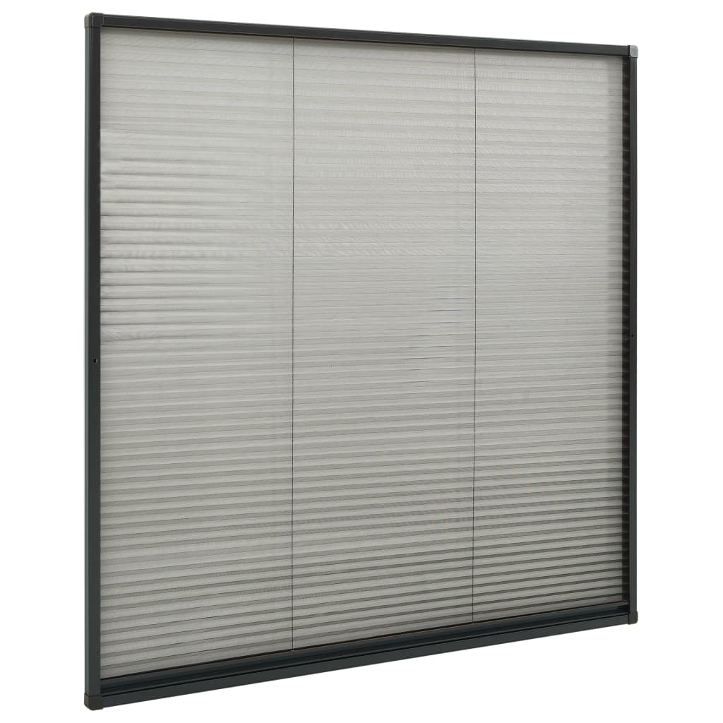 Zaslon protiv insekata za prozore antracit 120x120 cm aluminij