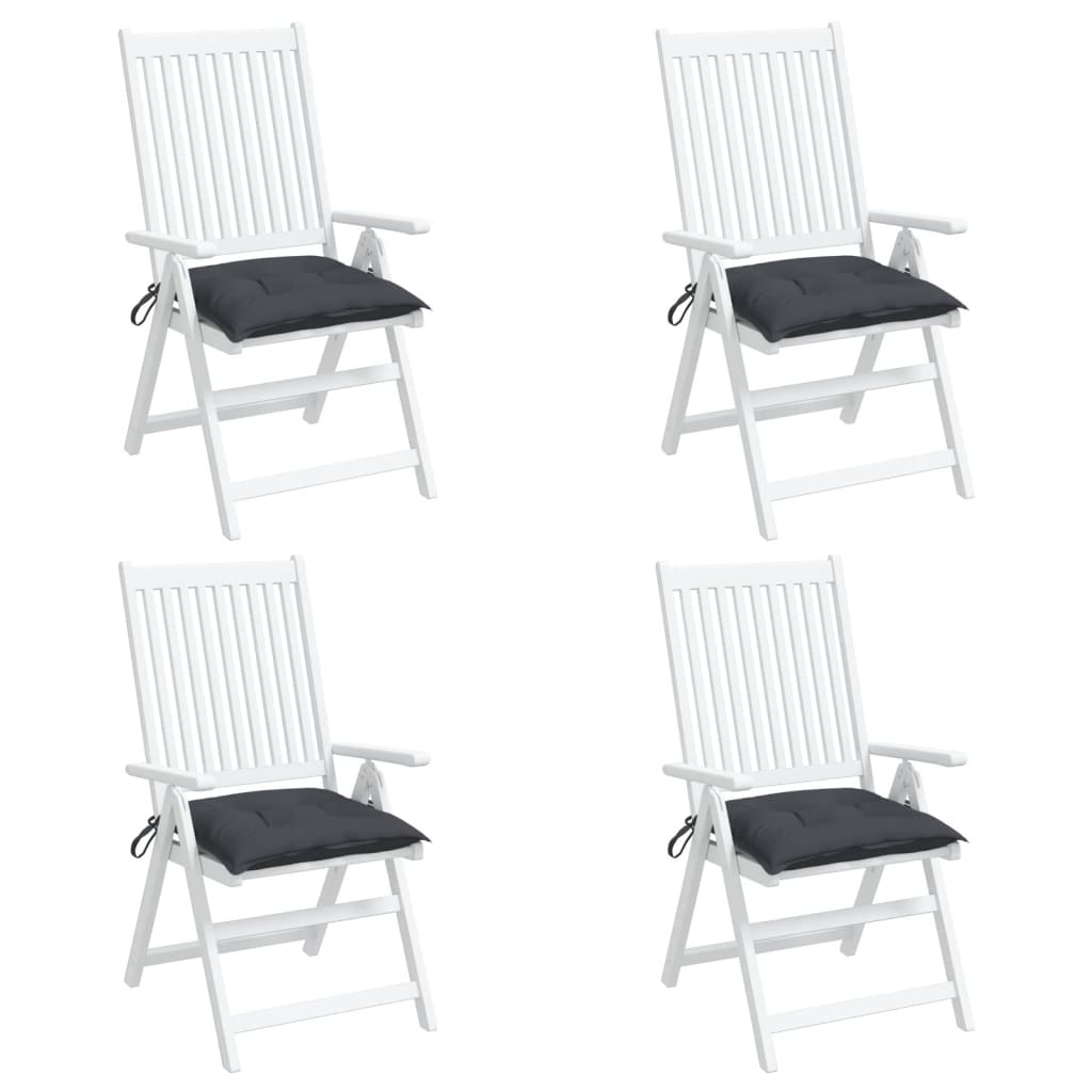Jastuci za stolice 4 kom antracit 40x40x7 cm od tkanine Oxford