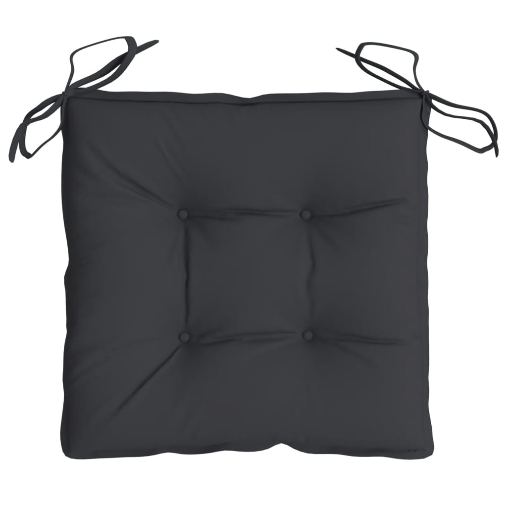 Jastuci za stolice 2 kom crni 40 x 40 x 7 cm od tkanine Oxford