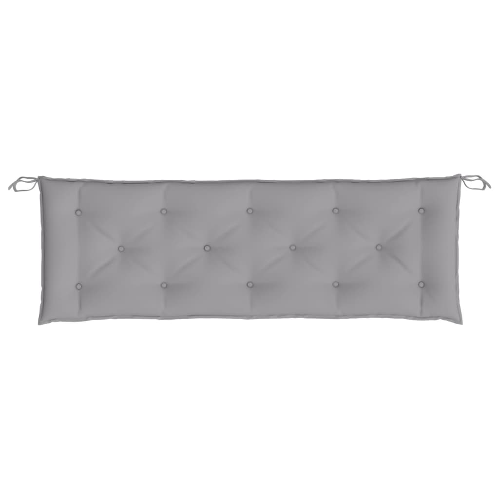 Jastuk za vrtnu klupu sivi 150 x 50 x 7 cm od tkanine Oxford