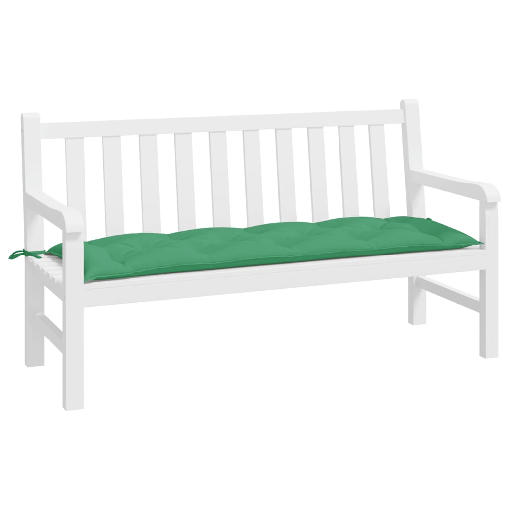 Jastuk za vrtnu klupu zeleni 150 x 50 x 7 cm od tkanine Oxford