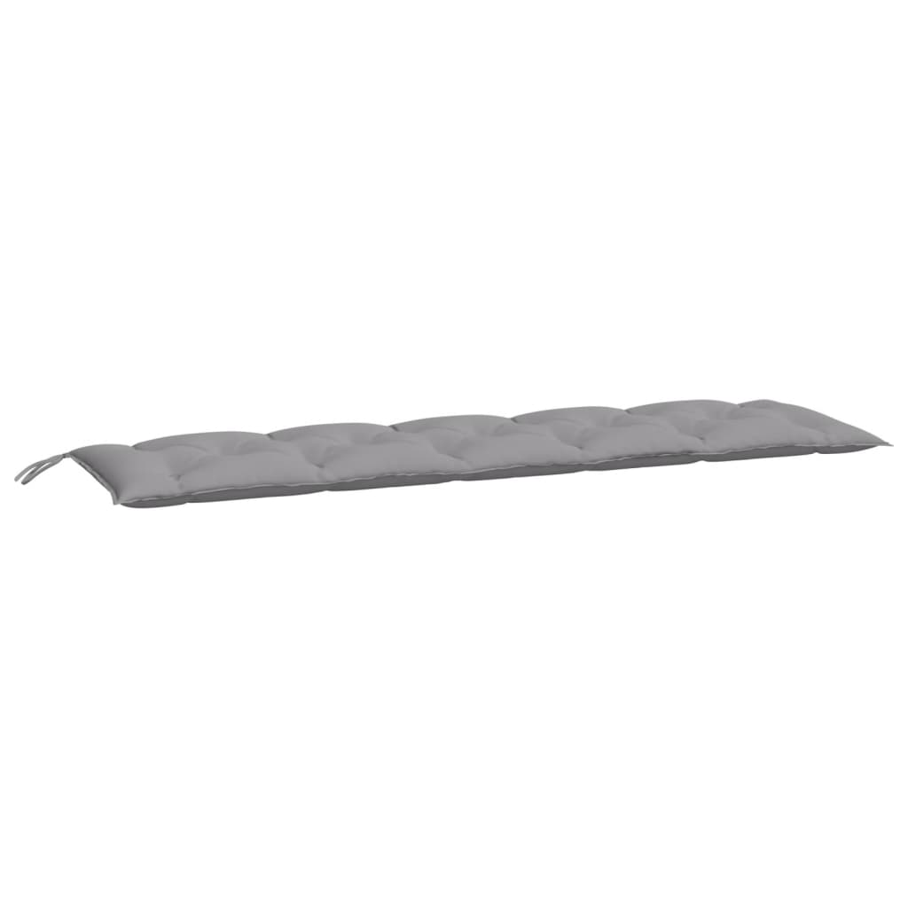 Jastuk za vrtnu klupu sivi 180 x 50 x 7 cm od tkanine Oxford