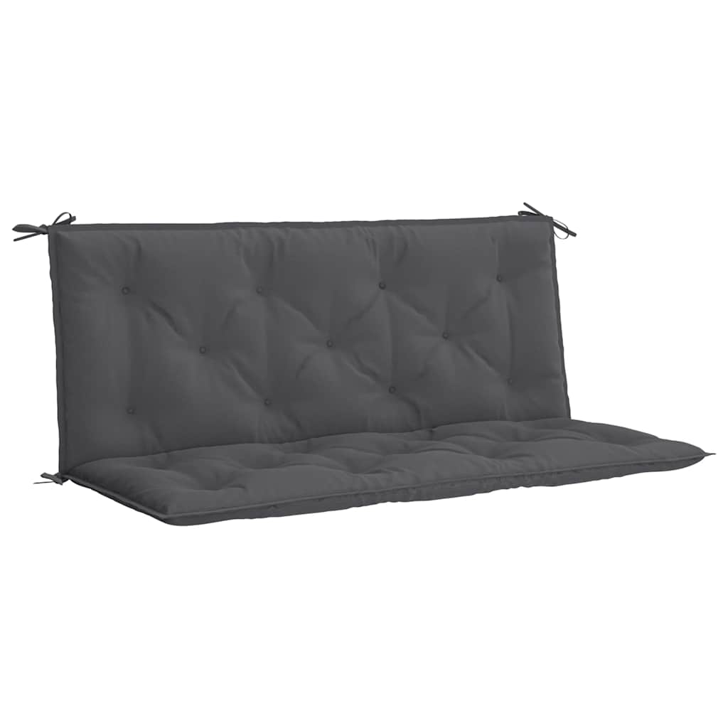 Jastuk za vrtnu klupu antracit 120x(50+50)x7 cm tkanina Oxford