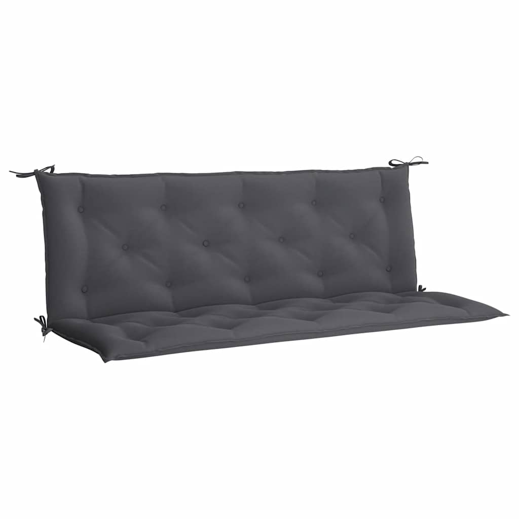 Jastuk za vrtnu klupu antracit 150x(50+50)x7 cm tkanina Oxford