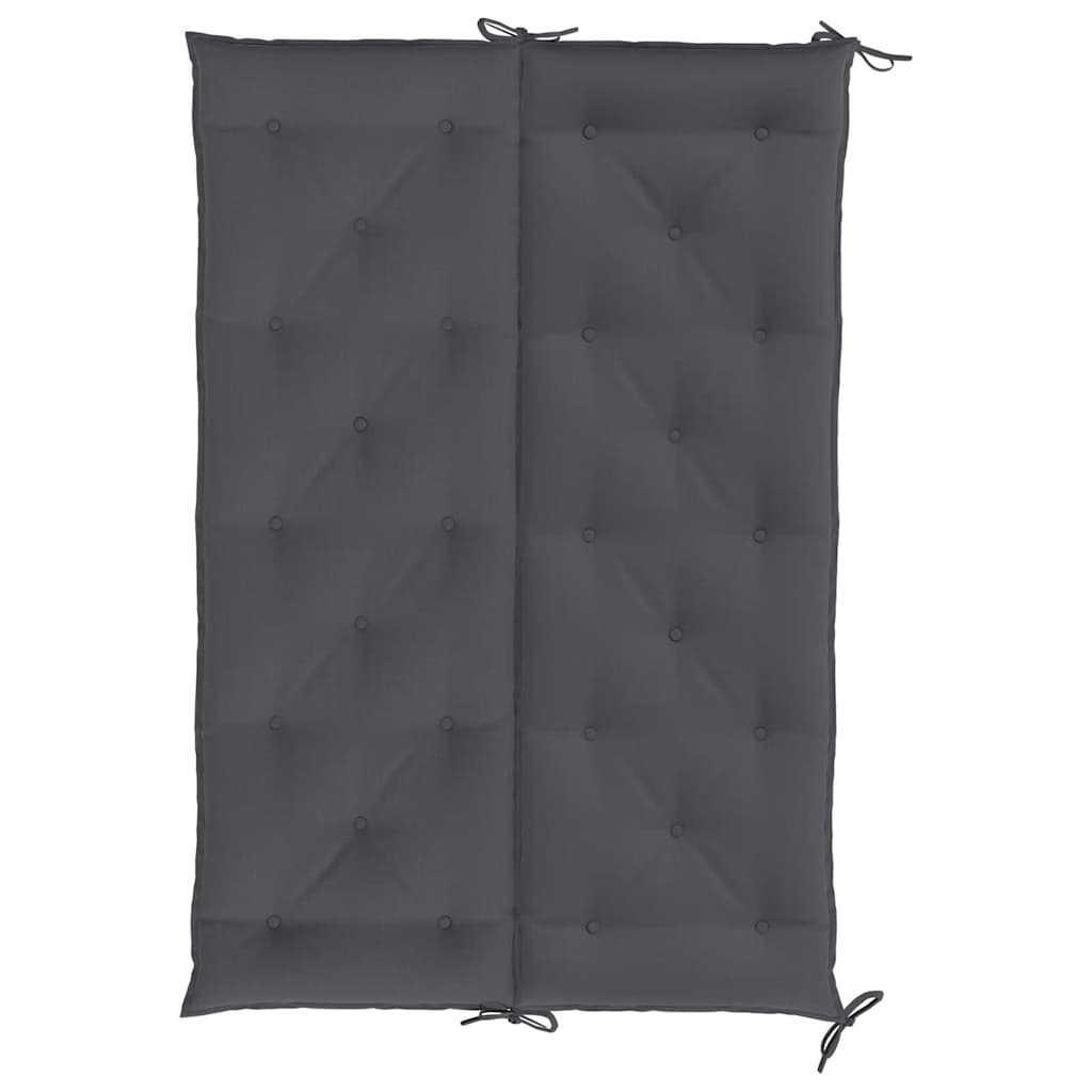 Jastuk za vrtnu klupu antracit 150x(50+50)x7 cm tkanina Oxford