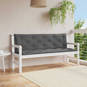 Jastuk za vrtnu klupu antracit 150x(50+50)x7 cm tkanina Oxford