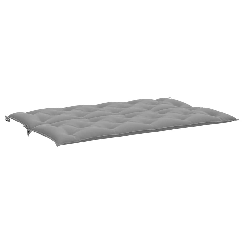 Jastuk za vrtnu klupu sivi 150 x (50+50) x 7 cm tkanina Oxford
