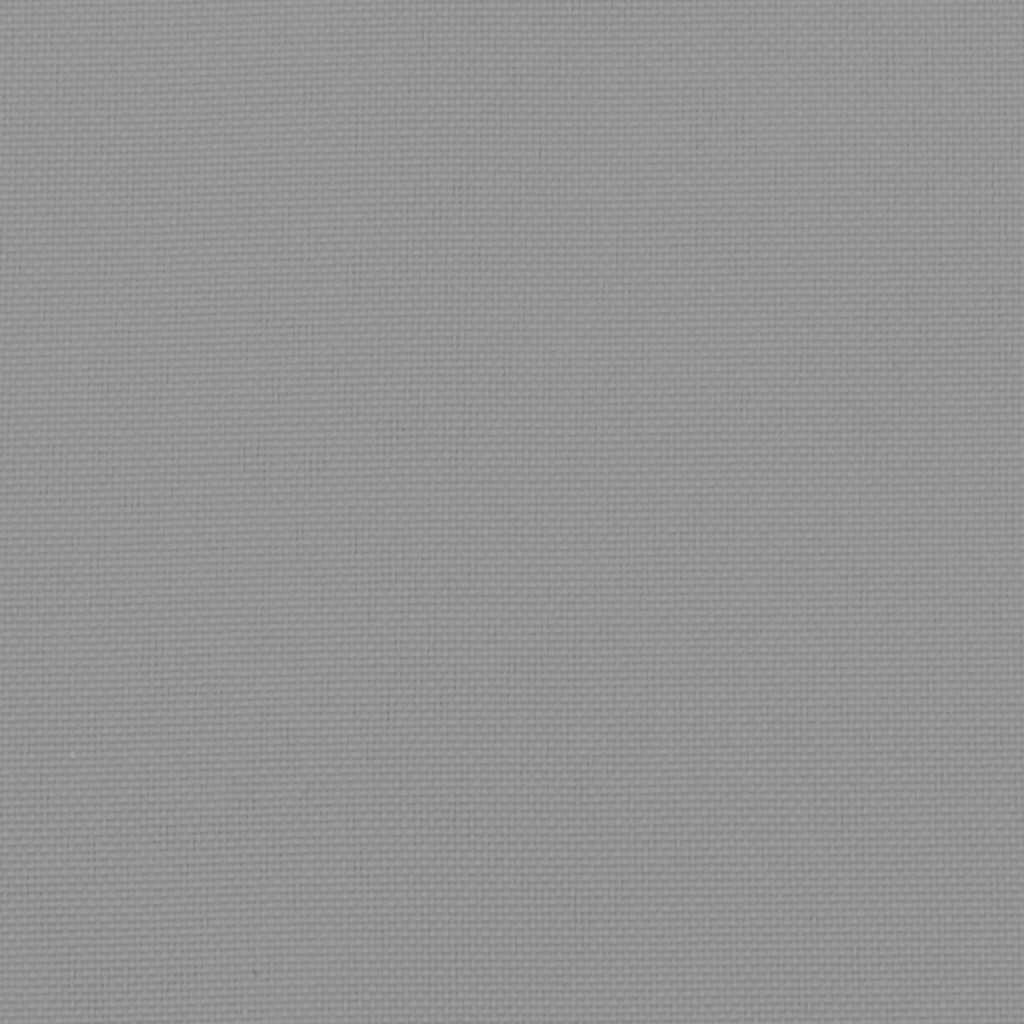 Jastuk za vrtnu klupu sivi 150 x (50+50) x 7 cm tkanina Oxford