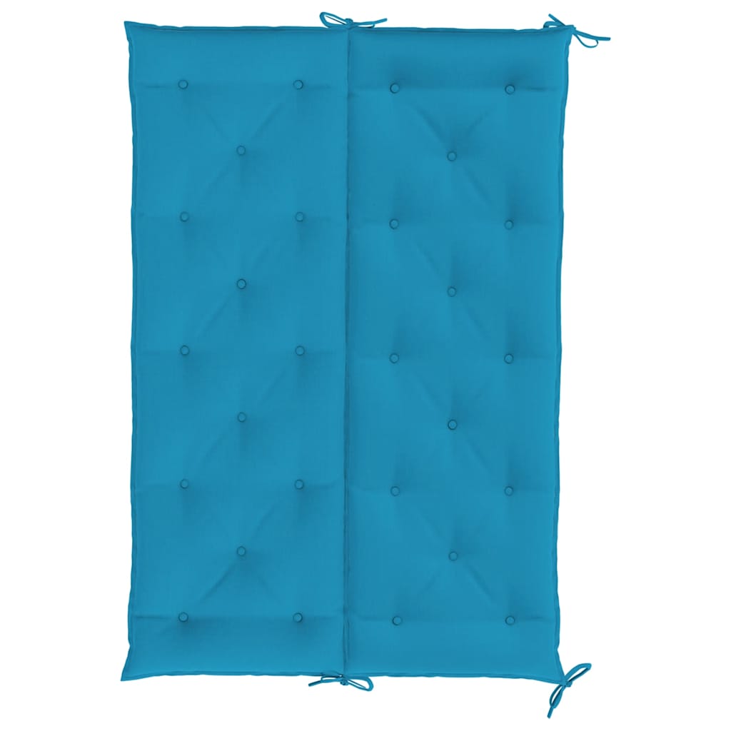 Jastuk za vrtnu klupu svjetloplavi 150x(50+50)x7 cm od tkanine