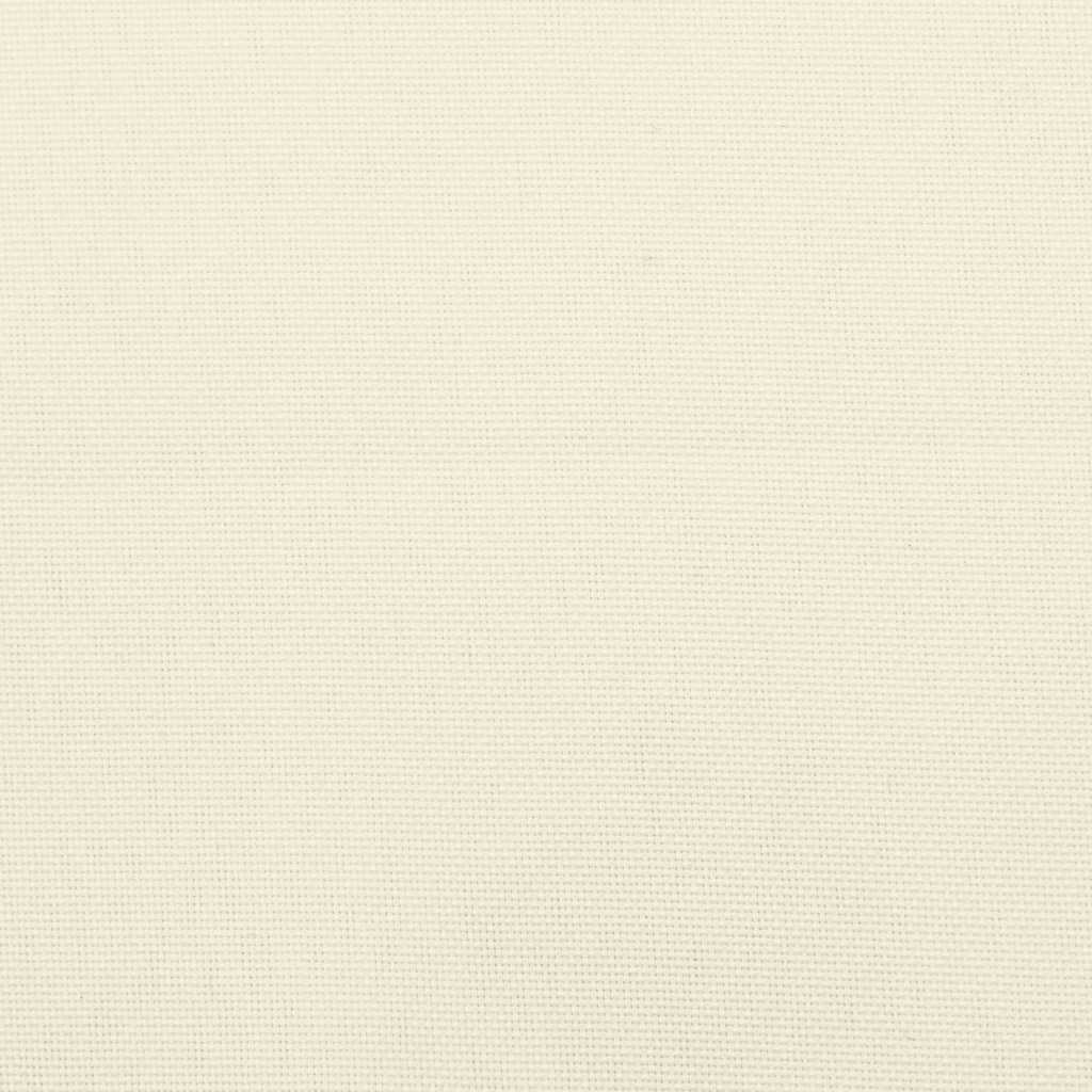 Jastuk za vrtnu klupu krem bijeli 180x(50+50)x7 cm od tkanine