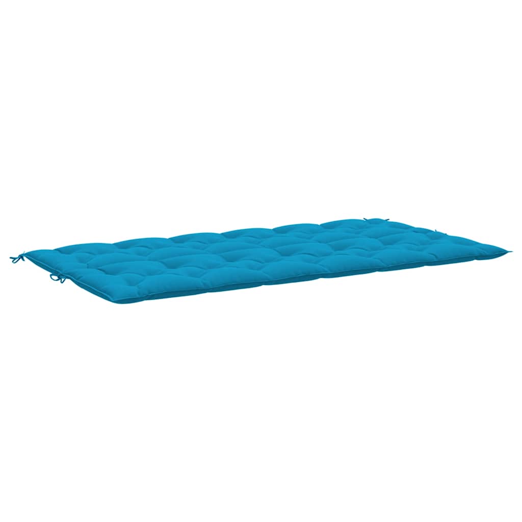 Jastuk za vrtnu klupu svjetloplavi 200x(50+50)x7 cm od tkanine