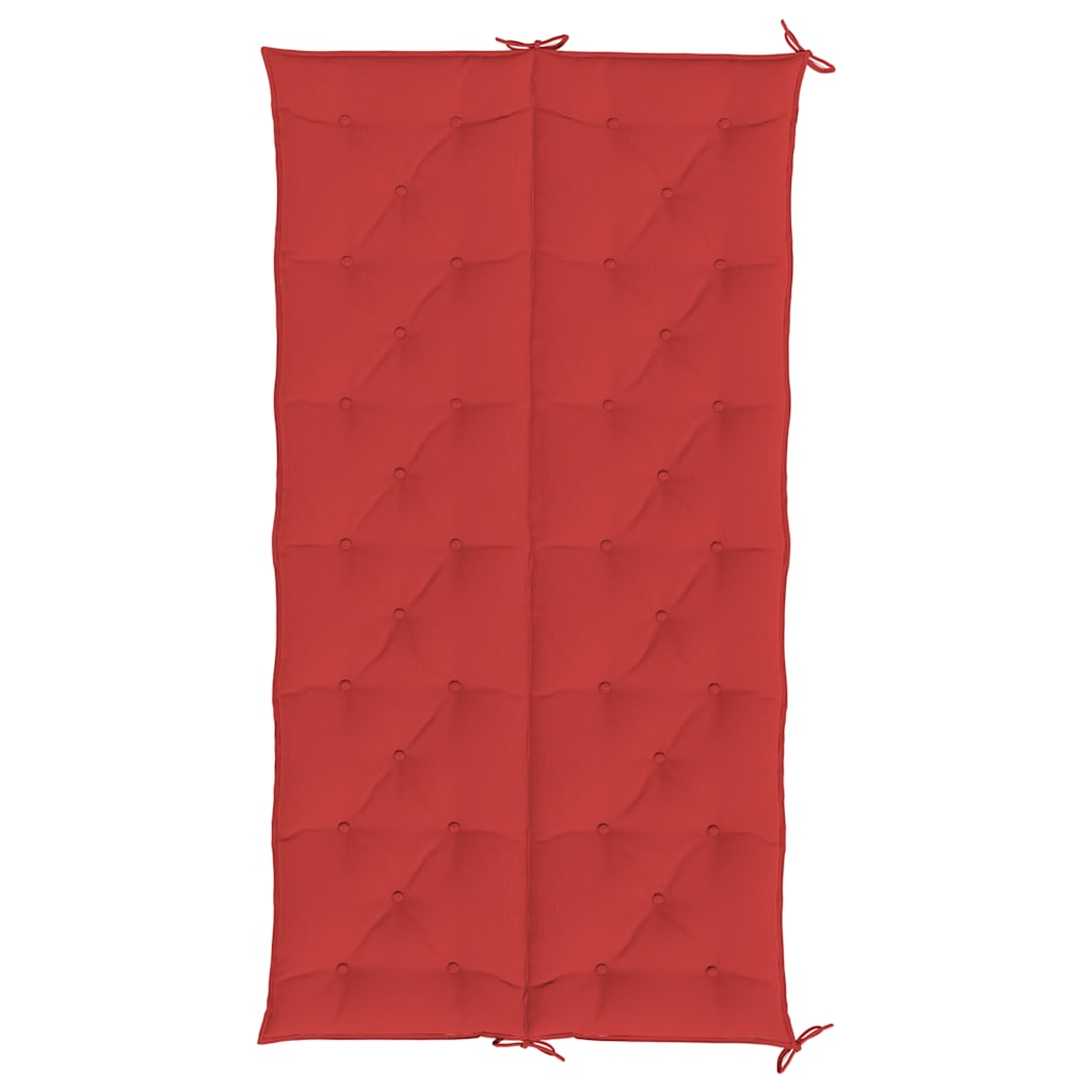 Jastuk za vrtnu klupu crveni 200x(50+50)x7 cm od tkanine Oxford