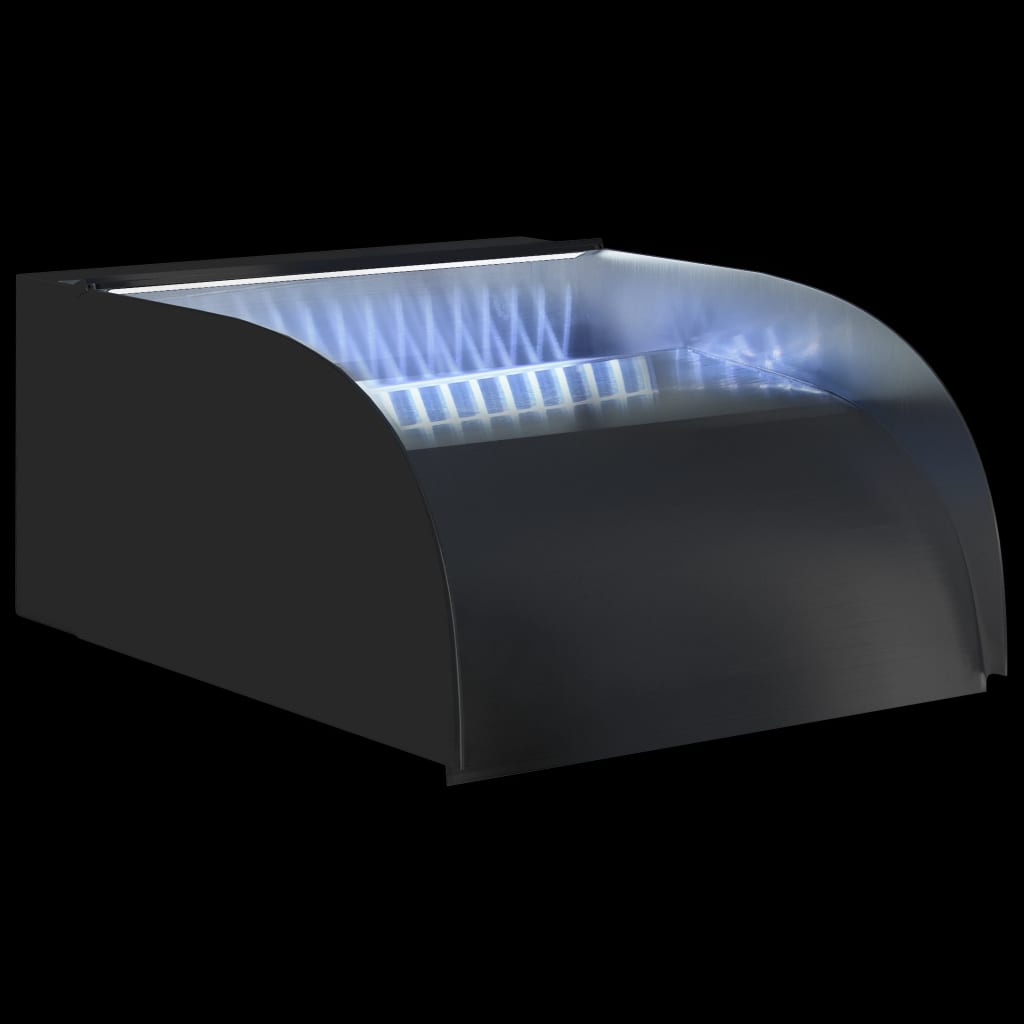 Vodopad s LED svjetlima 30 x 34 x 14 cm nehrđajući čelik 304