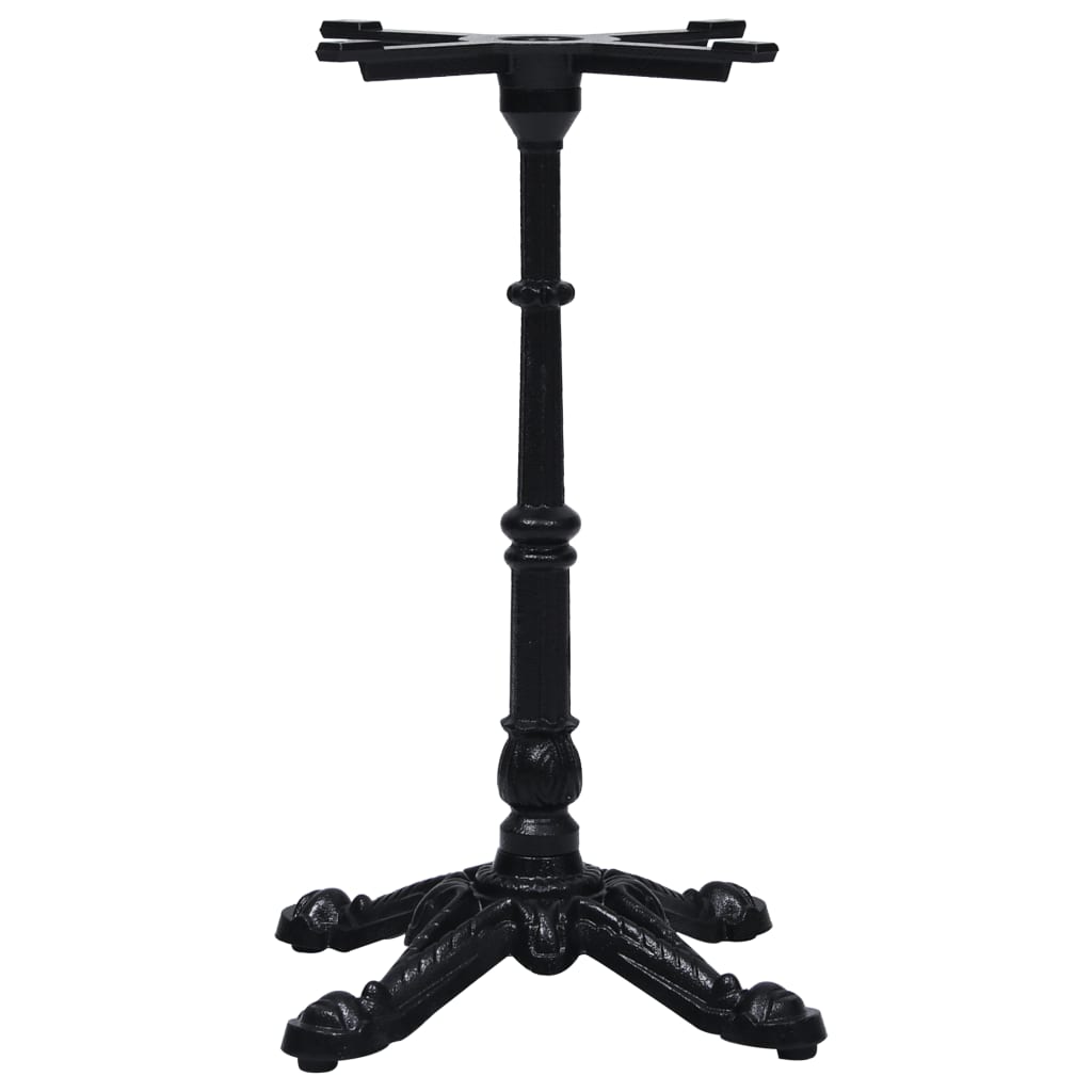 Noga za bistro stol crna 52x52x72 cm od lijevanog željeza