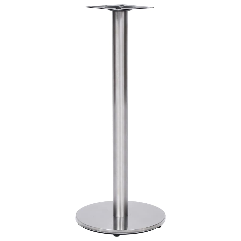 Noga za bistro stol srebrna Ø 45 x 107 cm od nehrđajućeg čelika